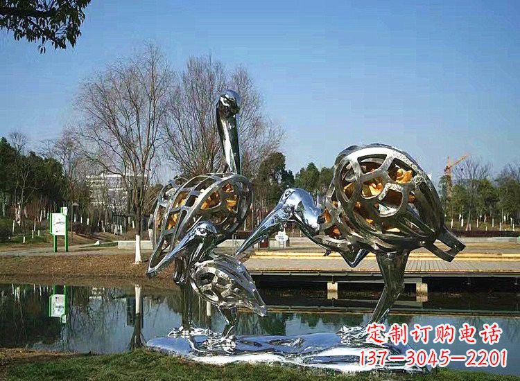 广州精美非凡的不锈钢丹顶鹤雕塑