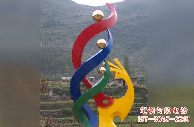 广州不锈钢凤凰雕塑象征着精致的美