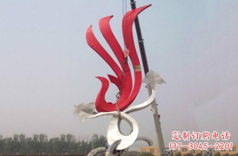 广州不锈钢凤凰雕塑安装介绍