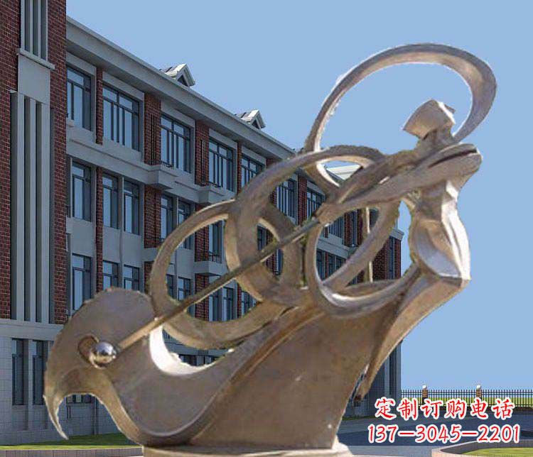 广州不锈钢制作的高尔夫球人物雕塑