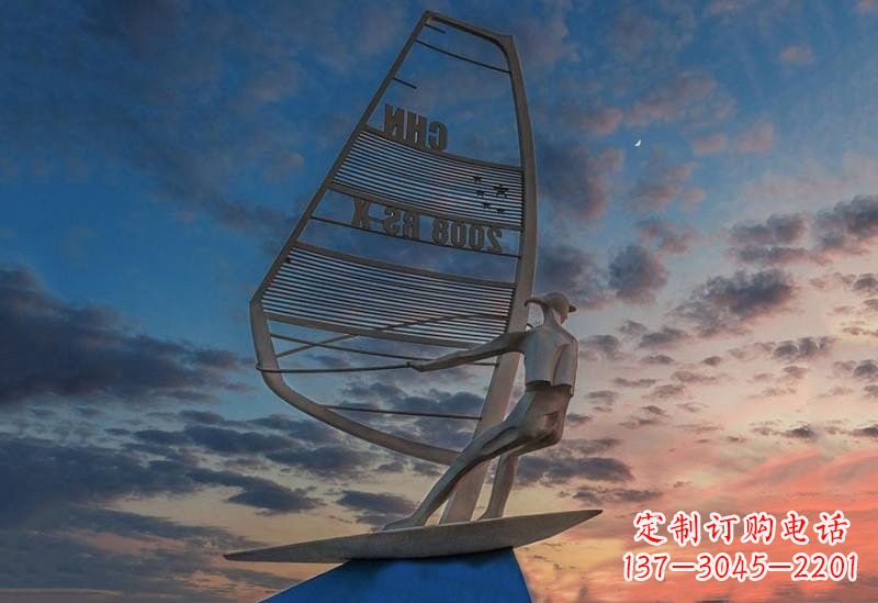广州不锈钢帆船雕塑——象征着美丽的梦想