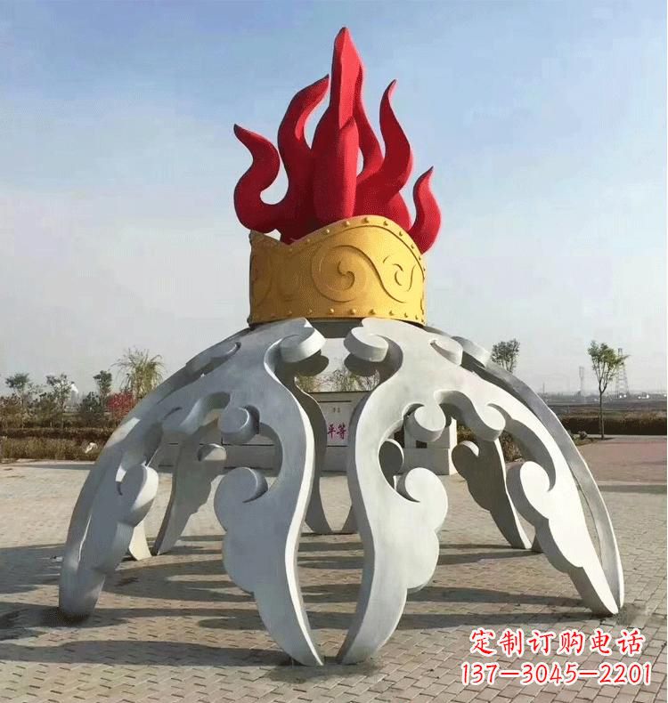 广州不锈钢拱门雕塑精致而又充满艺术气息