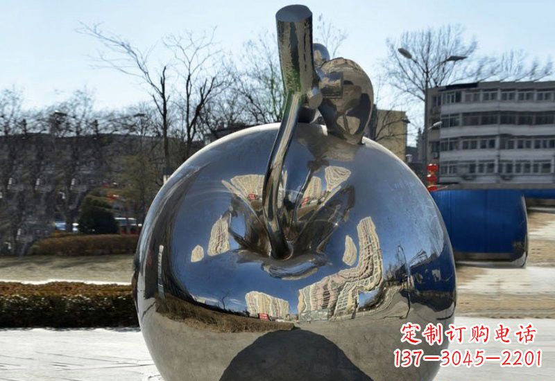 广州精致的不锈钢苹果雕塑