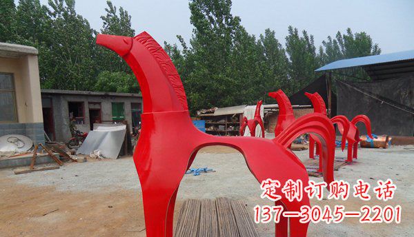 广州不锈钢马雕塑精致而经久