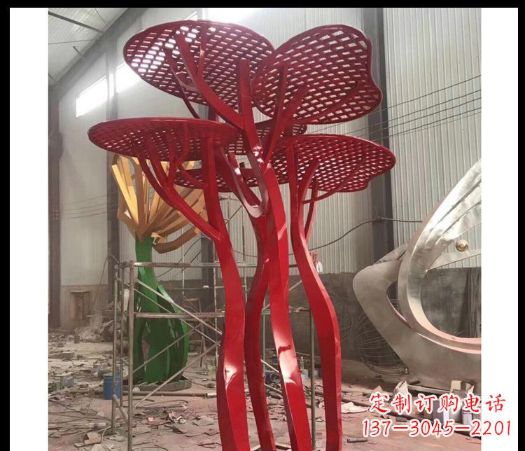 广州不锈钢蘑菇景观雕塑