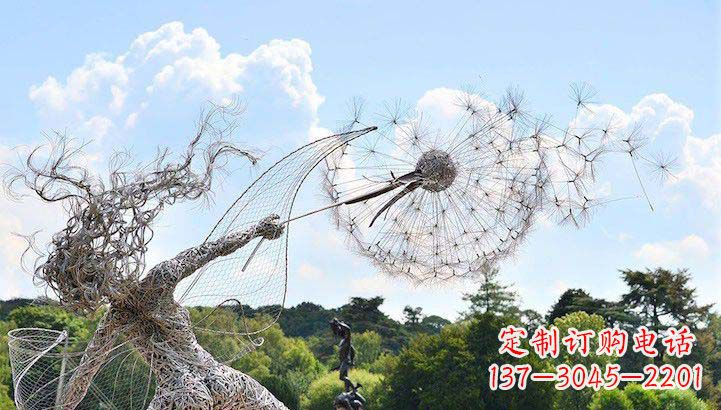 广州不锈钢蒲公英雕塑