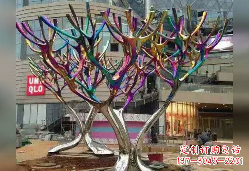 广州不锈钢树枝雕塑自然的美丽