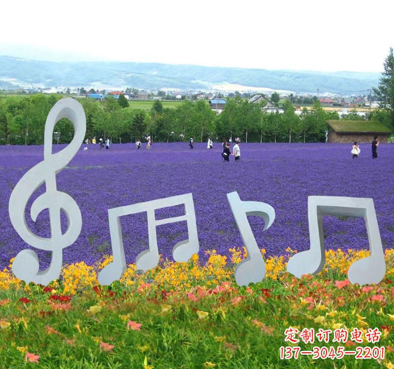 广州精美不锈钢音符雕塑