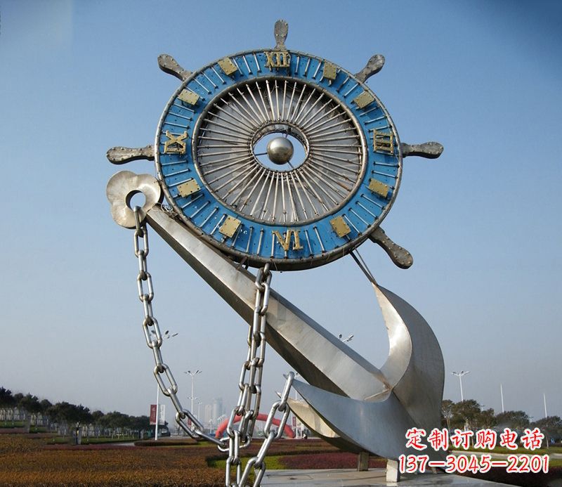 广州不锈钢船舵雕塑展现精湛工艺