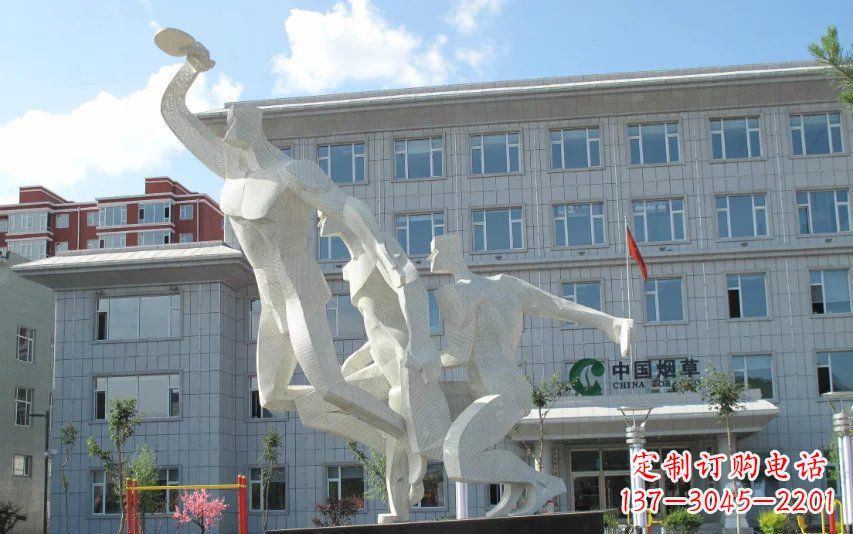 广州不锈钢乒乓球雕塑精美绝伦