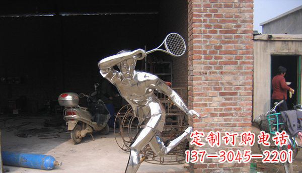 广州不锈钢羽毛球雕塑——精致简洁的艺术作品