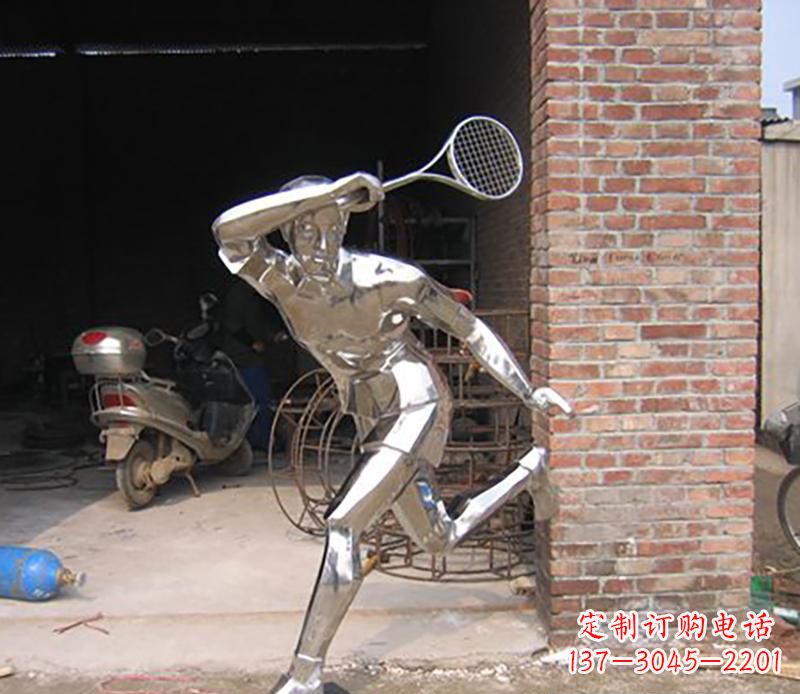 广州不锈钢羽毛球雕塑