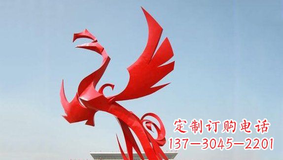 广州不锈钢凤凰雕塑