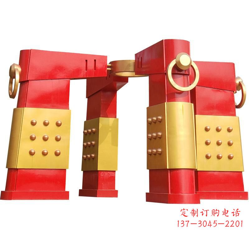 广州不锈钢大型拱门雕塑——传承文化精髓