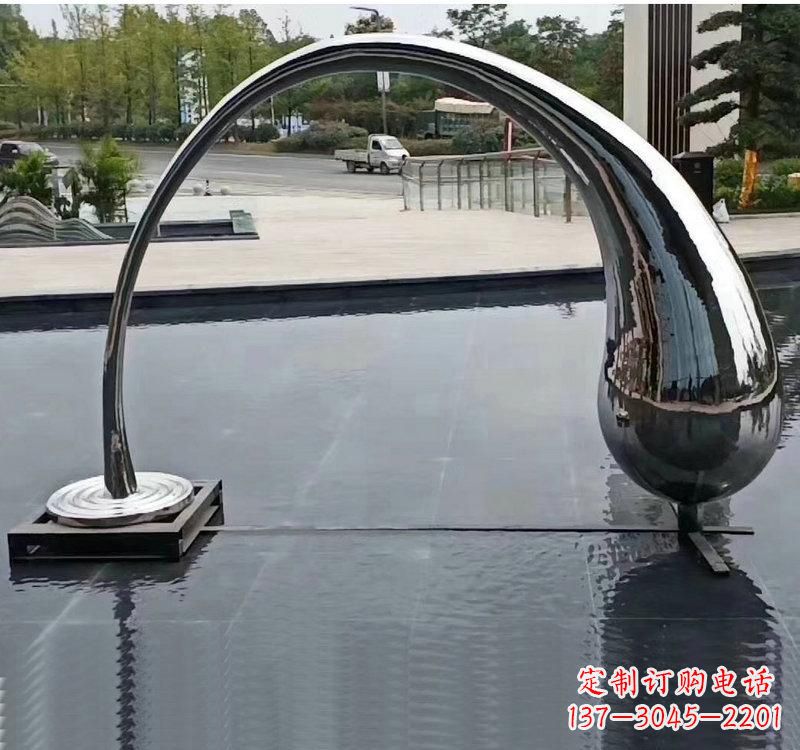 广州不锈钢大型水滴雕塑让艺术融入生活