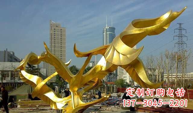 广州不锈钢大雁雕塑——一件传承中华文化的艺术杰作