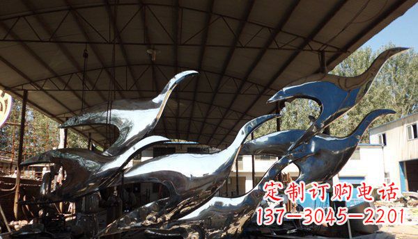 广州不锈钢大雁雕塑给环境带来生机