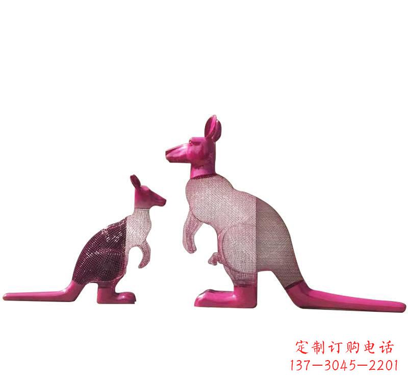 广州不锈钢袋鼠雕塑——传承澳大利亚文化