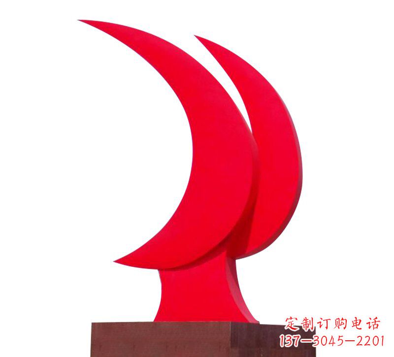 广州不锈钢党旗雕塑——传承中华文化精神