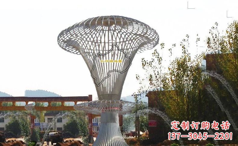 广州城市景观的艺术礼物——不锈钢地图雕塑