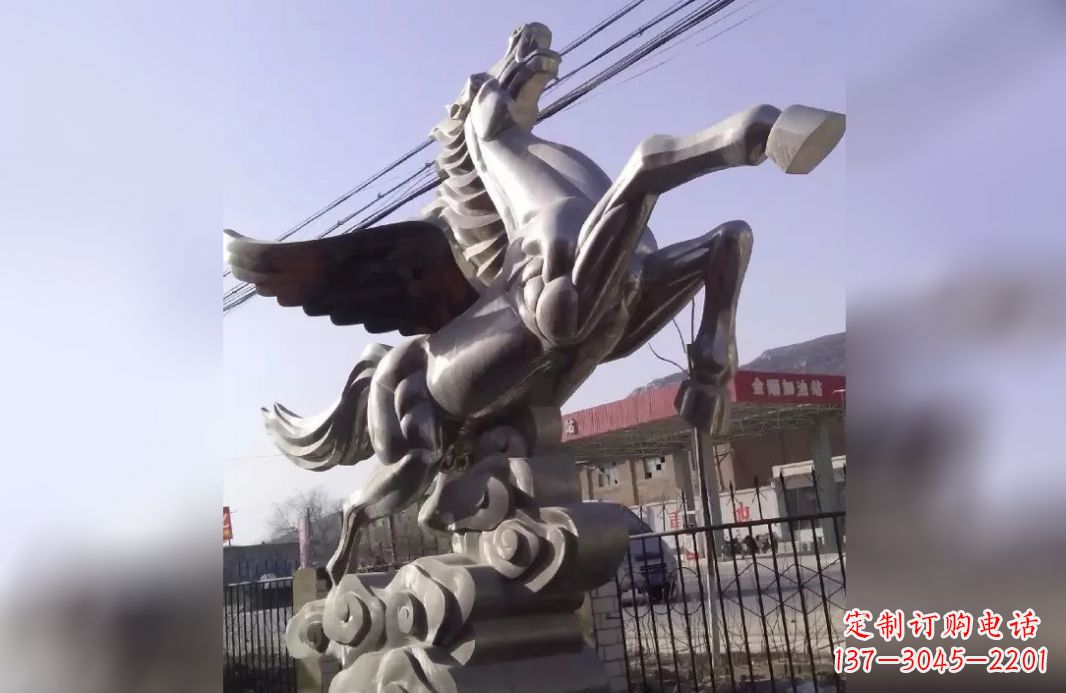 广州不锈钢飞马雕塑精致美观的艺术作品