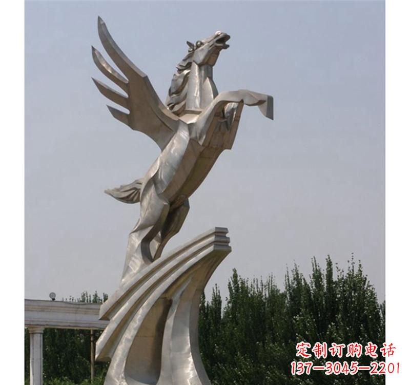 广州不锈钢飞马雕塑精美雕塑艺术