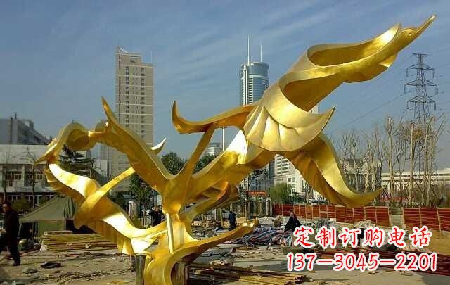 广州不锈钢飞翔的天鹅雕塑