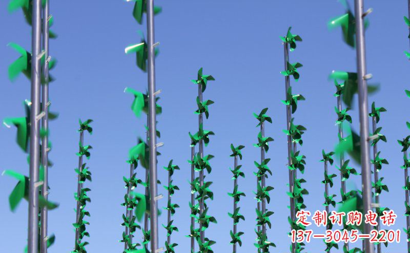 广州不锈钢风车雕塑灵动而又精致