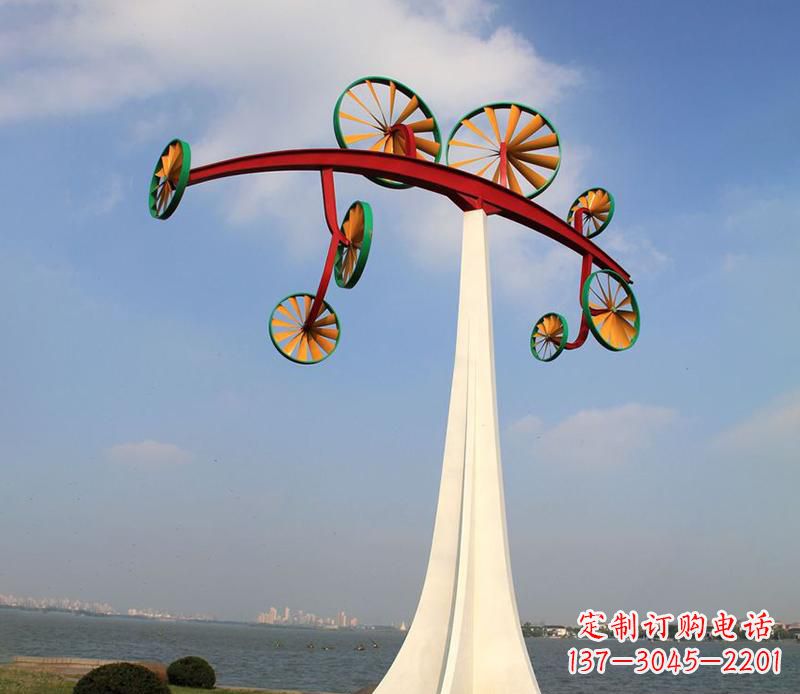 广州不锈钢风车雕塑艺术美学的完美结合