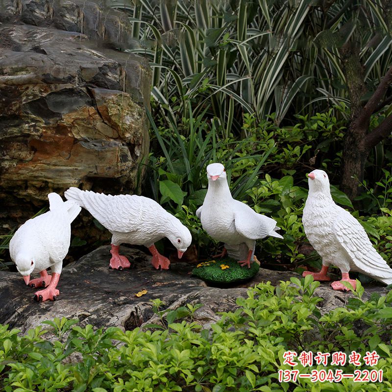 广州不锈钢鸽子立体雕塑精美雕塑点缀美好生活