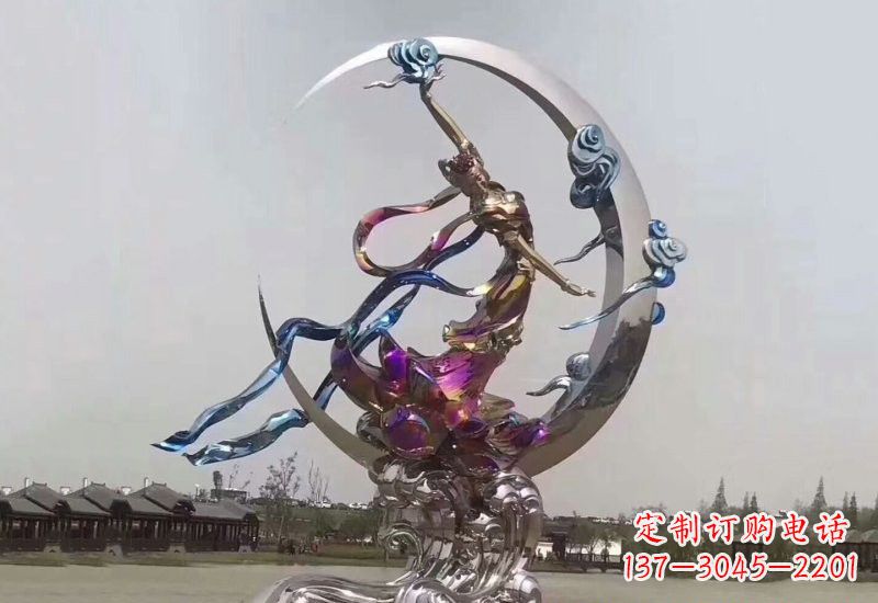 广州不锈钢嫦娥奔月雕塑