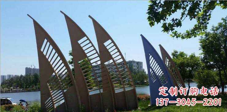 广州不锈钢公园的船帆雕塑