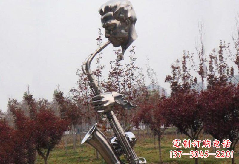 广州不锈钢萨克斯雕塑艺术与音乐的结合