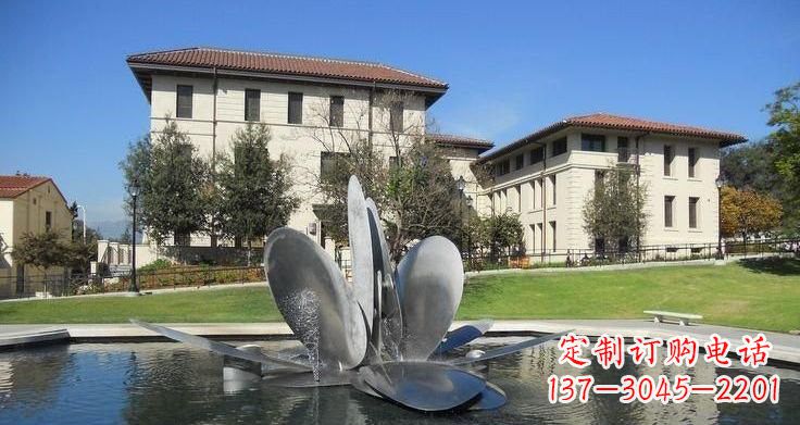 广州不锈钢喷泉雕塑——美的象征