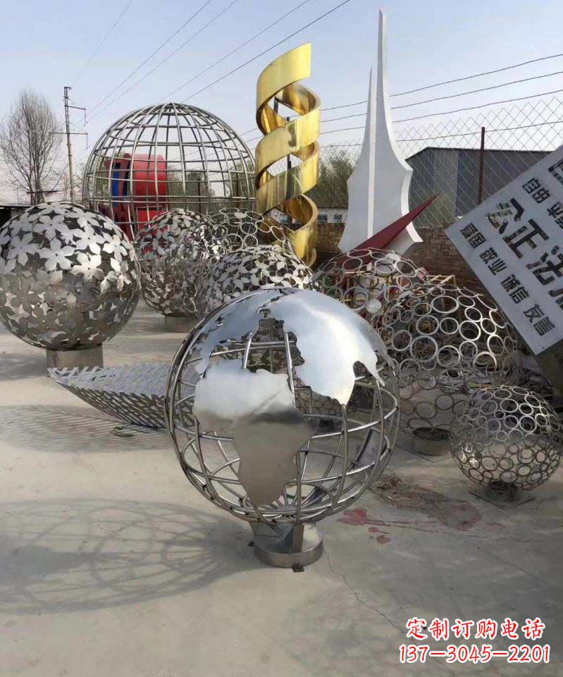 广州不锈钢地球雕塑融合艺术与自然的完美结合