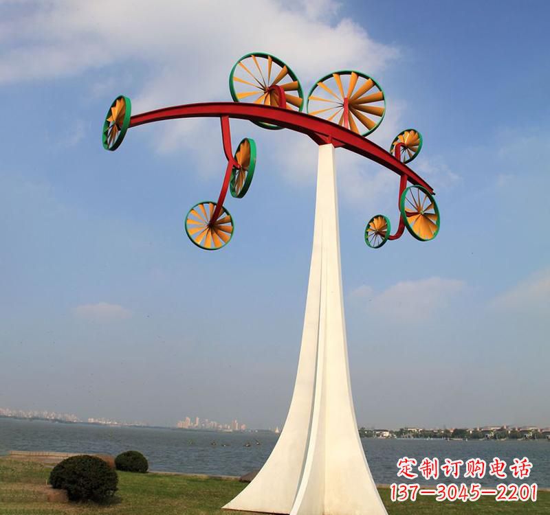 广州不锈钢风车雕塑缔造美丽公园
