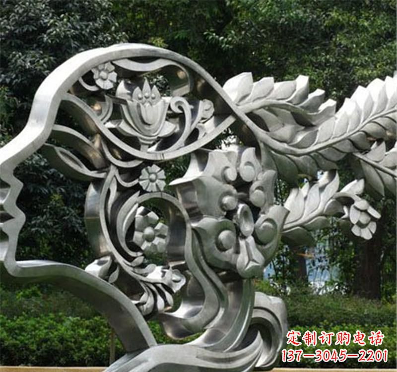 广州不锈钢雕塑美丽的象征