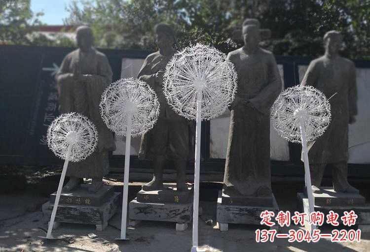 广州不锈钢蒲公英喷泉雕塑