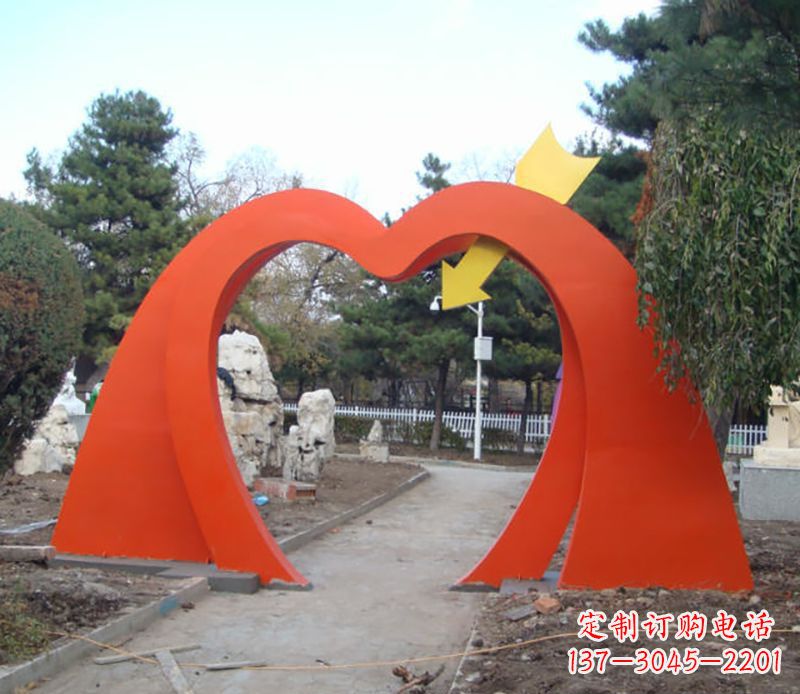 广州不锈钢拱门雕塑给空间增添灵动之美