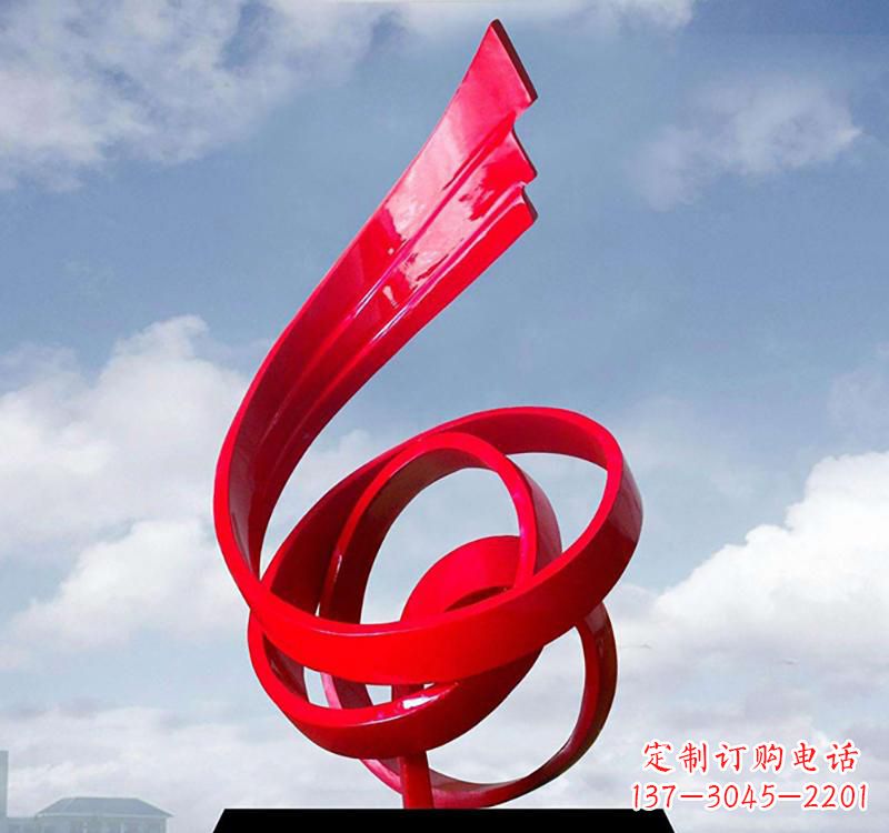 广州美丽的飘带雕塑——城市的精灵