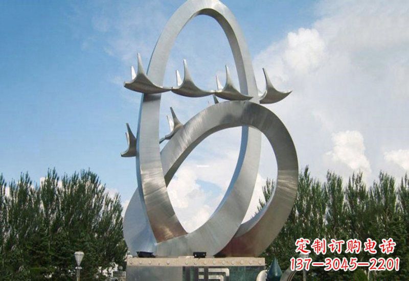 广州不锈钢天鹅雕塑