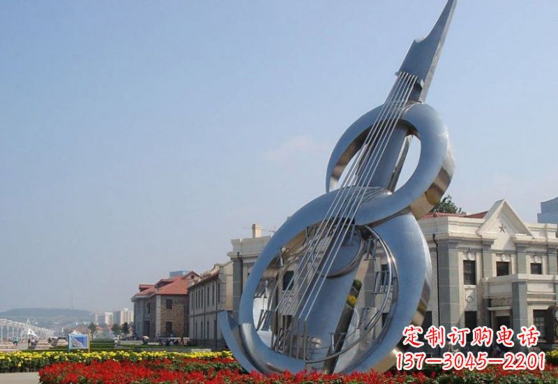 广州不锈钢大提琴雕塑