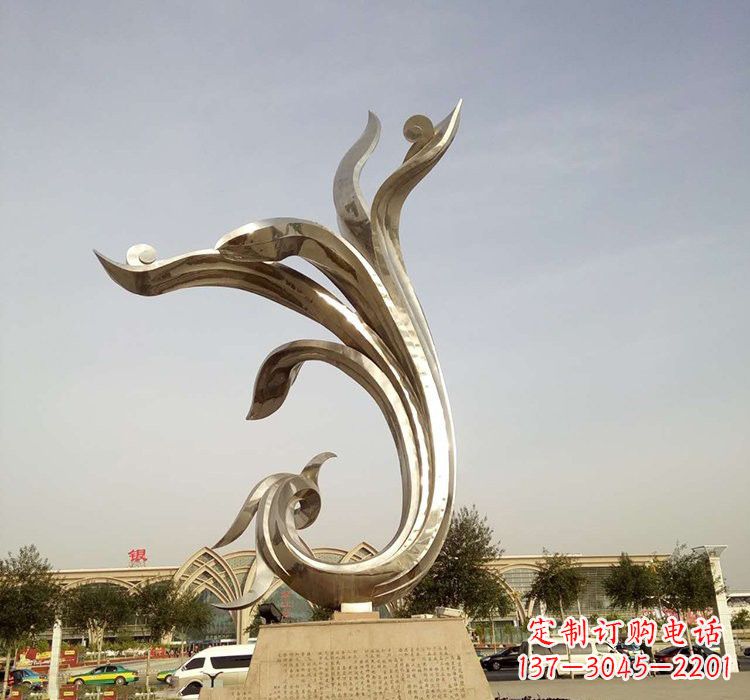 广州凤凰雕塑,让不锈钢广场更加精彩