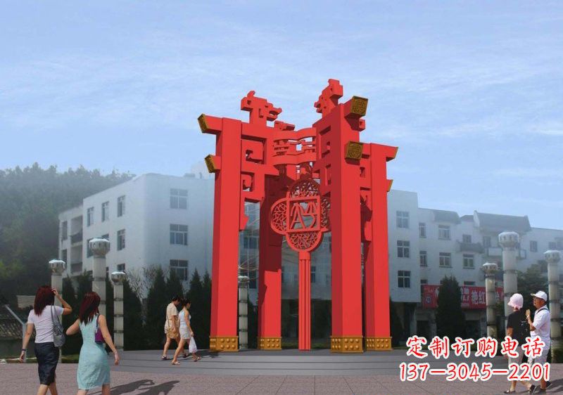 广州不锈钢灯笼雕塑——点亮城市美景