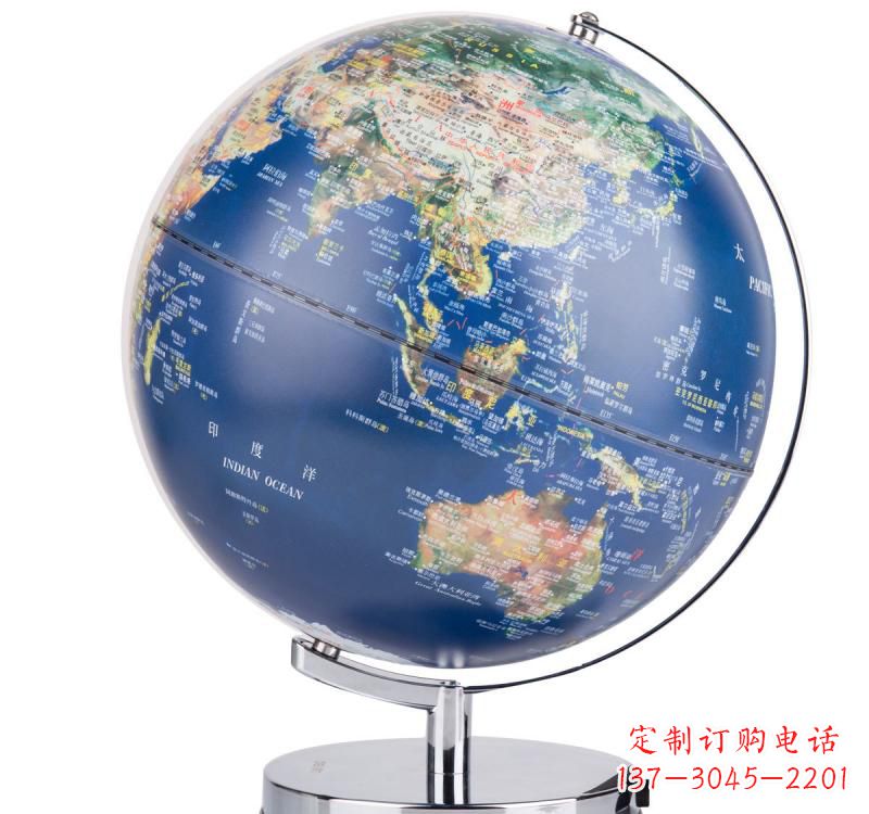 广州不锈钢地球仪雕塑精美的艺术品