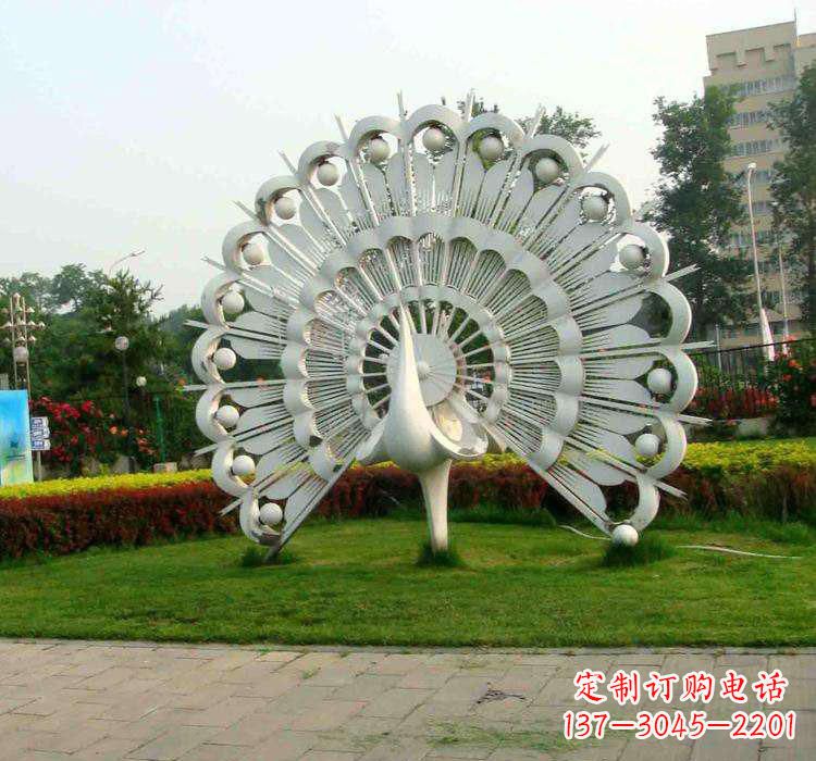 广州不锈钢孔雀雕塑艺术与美的完美结合