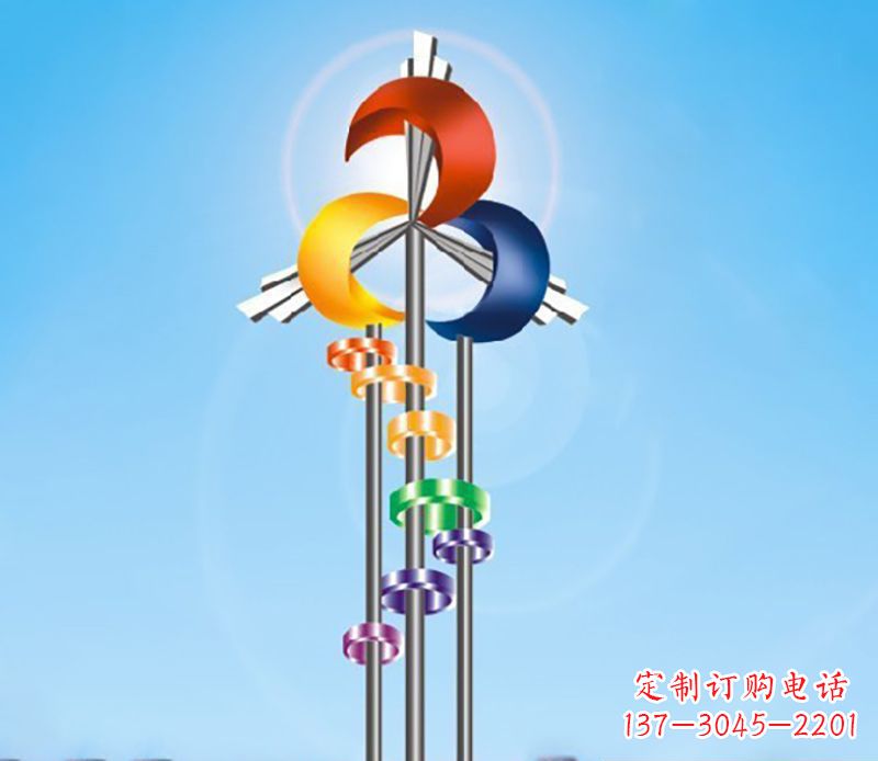 广州不锈钢风车雕塑精美的艺术之作