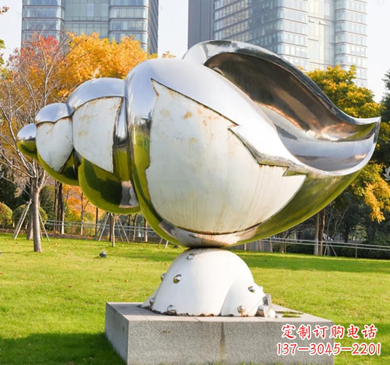 广州不锈钢海螺雕塑一种独特的艺术形式