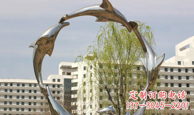 广州海豚雕塑精美景观的象征