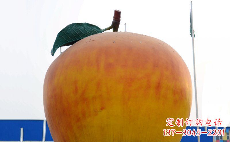 广州不锈钢苹果雕塑浓缩艺术精髓